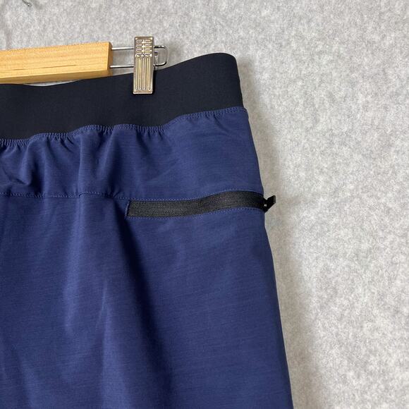 Fabletics The 7" Franchise Short Lined Mens Sz XXL Navy Blue Performance Stretch - Picture 5 of 13